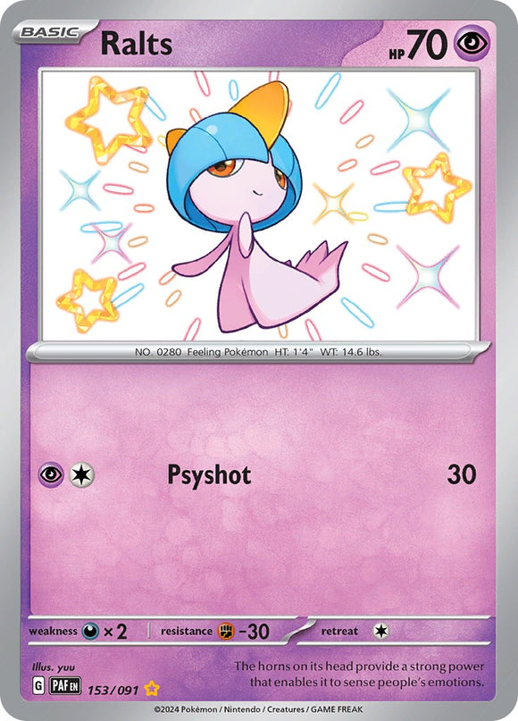 Ralts (153/091) [Scarlet &amp; Violet: Destinos Paldeanos] 