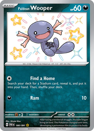 Paldean Wooper (180/091) [Scarlet &amp; Violet: Paldean Fates] 
