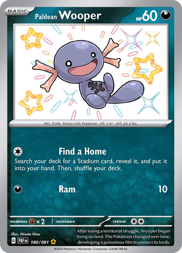 Paldean Wooper (180/091) [Scarlet &amp; Violet: Paldean Fates] 