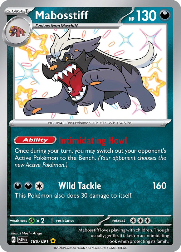 Mabosstiff (188/091) [Scarlet &amp; Violet: Paldean Fates] 
