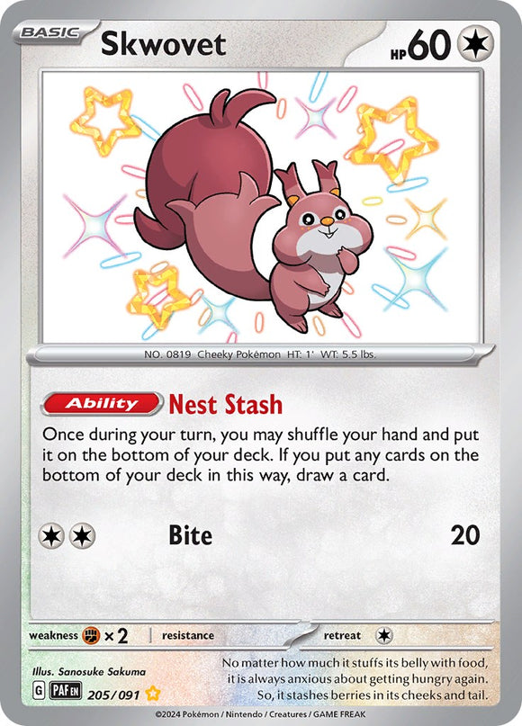 Skwovet (205/091) [Scarlet &amp; Violet: Destinos Paldeanos] 
