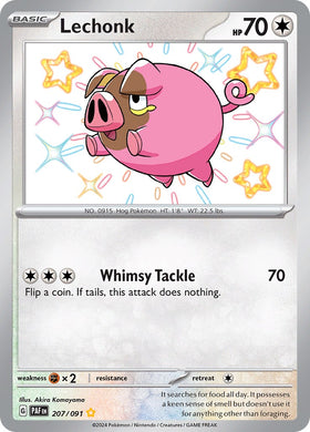 Lechonk (207/091) [Scarlet &amp; Violet: Paldean Fates] 