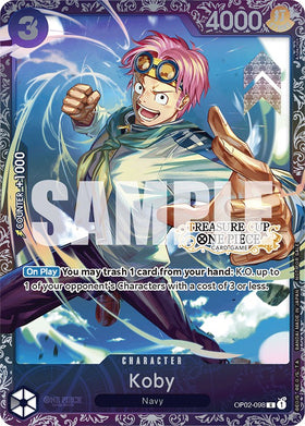 Koby (Copa del tesoro) [Tarjetas promocionales de One Piece] 