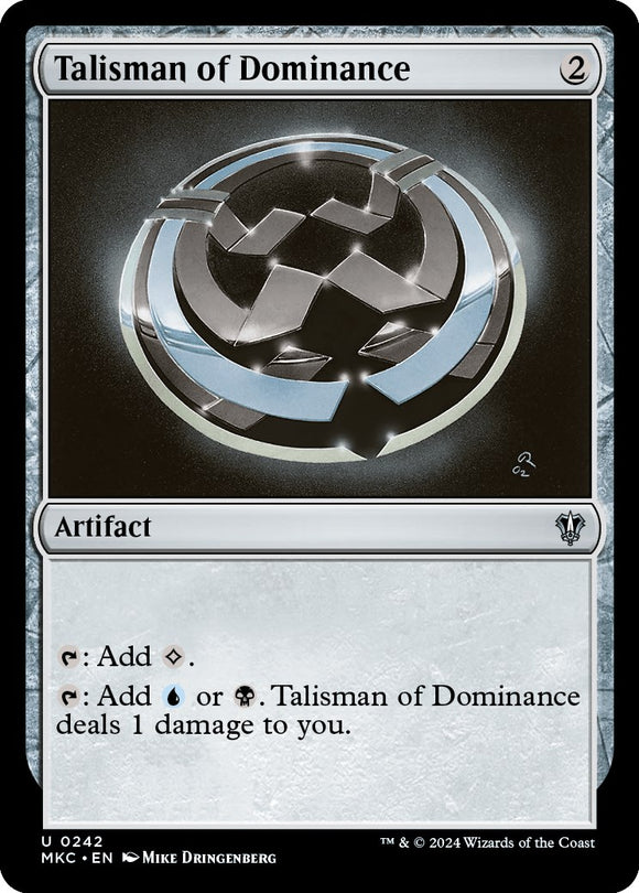 Talisman of Dominance [Murders at Karlov Manor Commander]