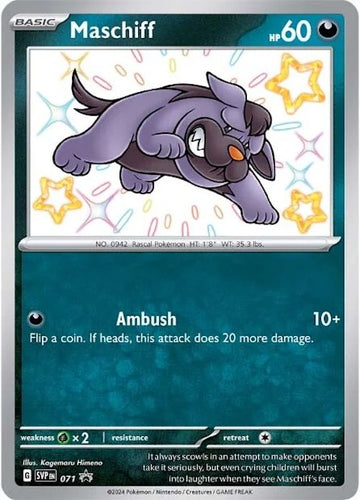 Maschiff (SVP071) [Scarlet &amp; Violet: promociones de Black Star] 