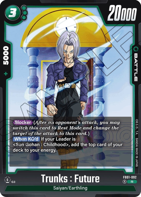Trunks: Futuro (FB01-092) [Pulso despertado] 
