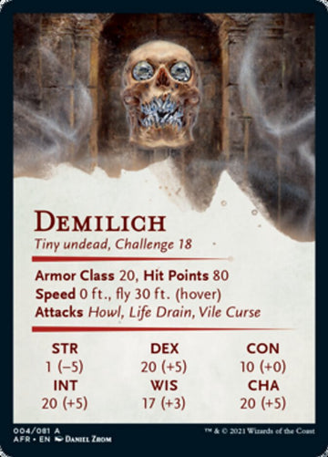 Demilich Art Card [Dungeons & Dragons: Adventures in the Forgotten Realms Art Series] - 0