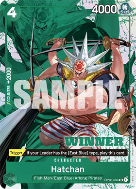 Hatchan (Winner Pack Vol. 6) [Tarjetas promocionales de One Piece] 