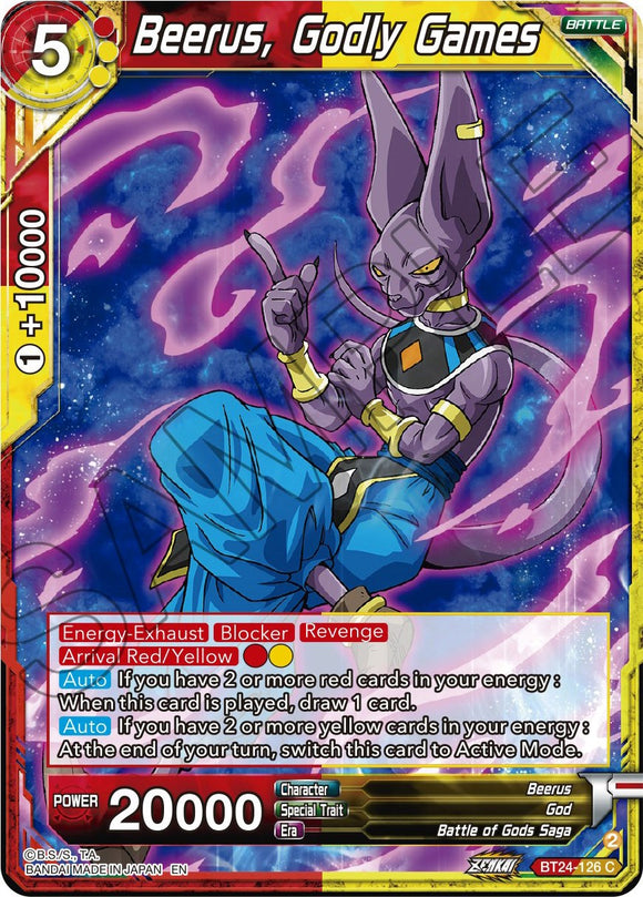 Beerus, Juegos Divinos (BT24-126) [Más allá de las generaciones] 