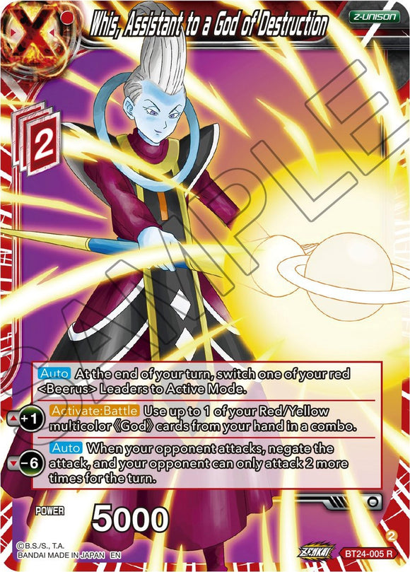 Whis, asistente de un dios de la destrucción (BT24-005) [Beyond Generations] 
