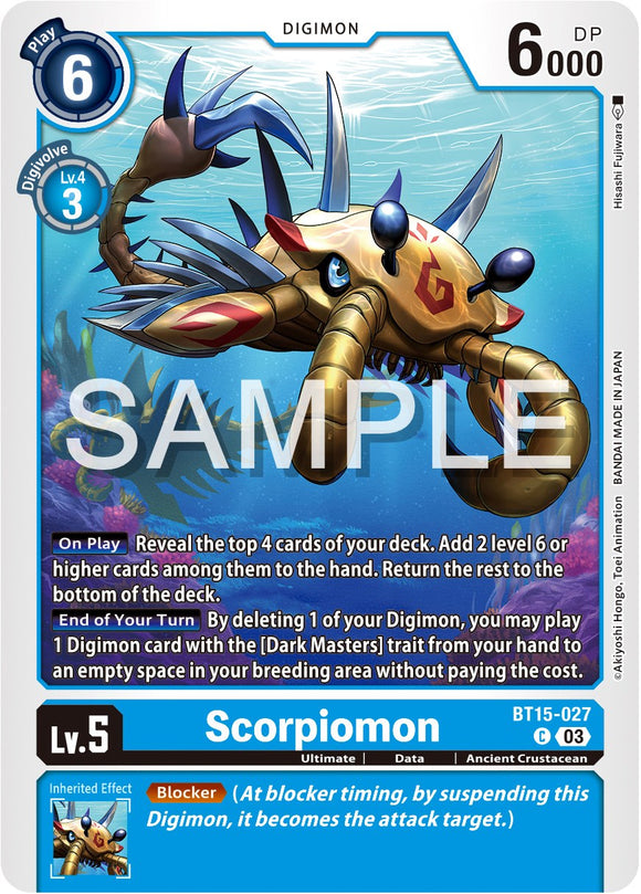 Scorpiomon [BT15-027] [Superar el Apocalipsis] 