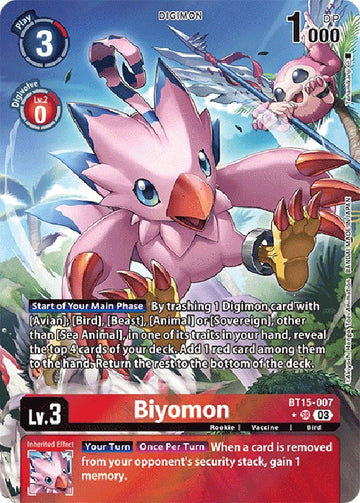 Biyomon [BT15-007] (Arte alternativo) [Superar el Apocalipsis] 