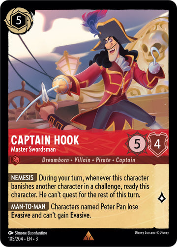 Capitán Garfio - Maestro espadachín (105/204) [Into the Inklands] 