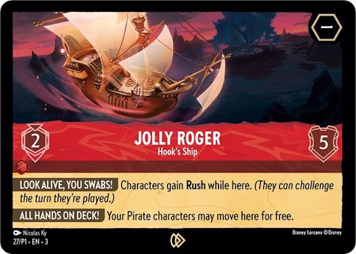 Jolly Roger - Barco de Hook (27) [Tarjetas promocionales] 