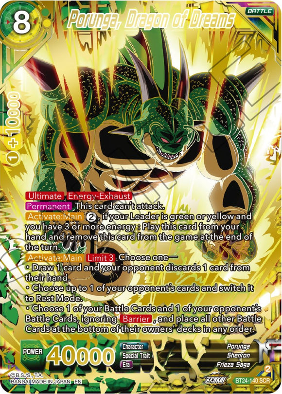 Porunga, el dragón de los sueños (BT24-140) [Beyond Generations] 