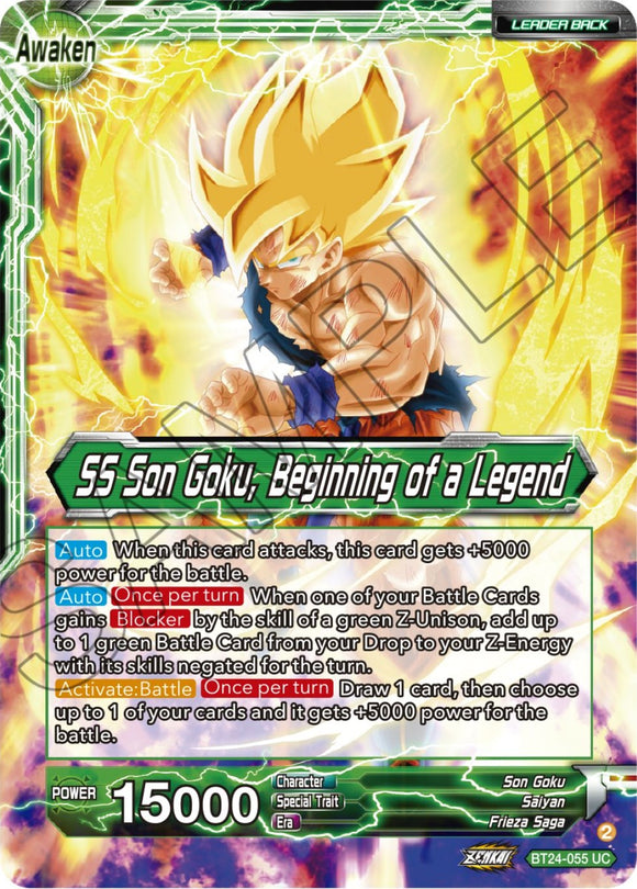 Son Goku // SS Son Goku, Comienzo de una Leyenda (BT24-055) [Beyond Generations] 