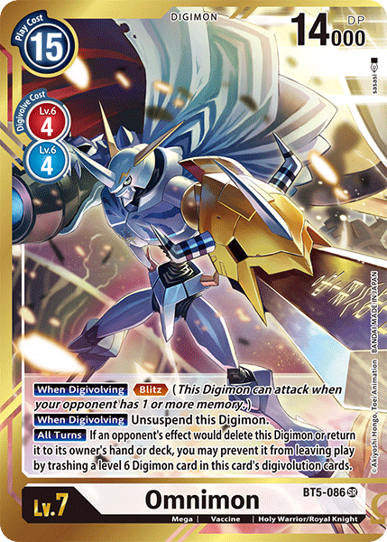 Omnimon [BT5-086] (Arte alternativo: Sasasi) [Batalla de Omni] 