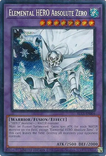 Elemental HERO Absolute Zero [BLC1-EN004] Secreto raro 
