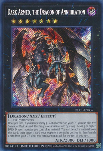 Dark Armed, el Dragón de la Aniquilación [BLC1-EN006] Secreto Raro 