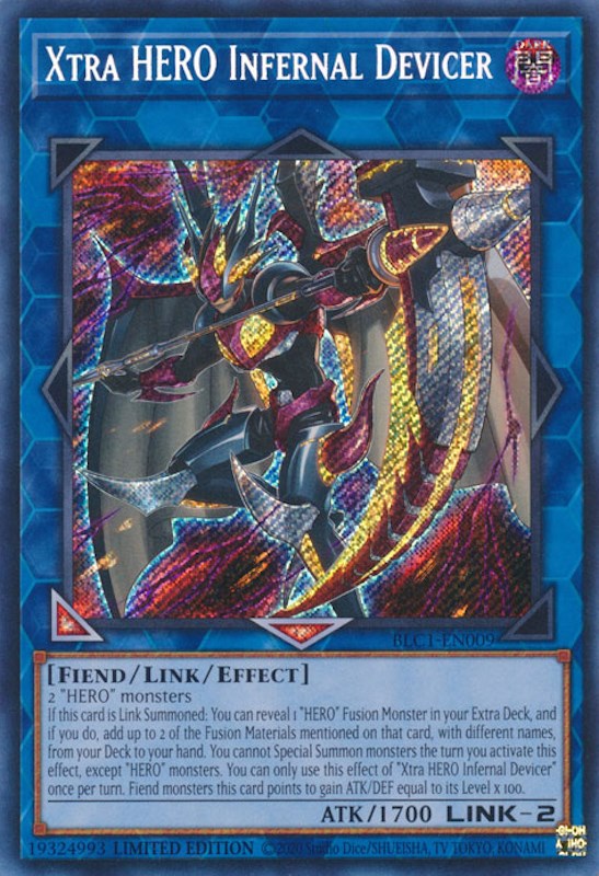Dispositivo infernal Xtra HERO [BLC1-EN009] Secreto raro 