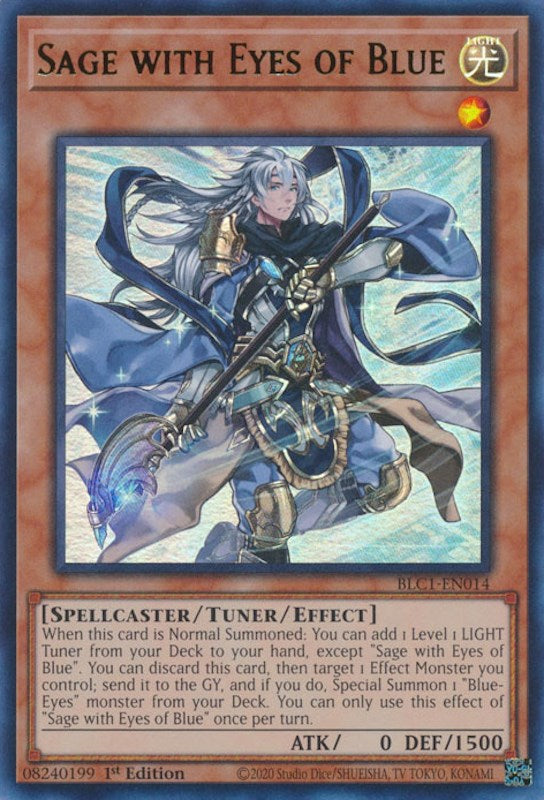 Sabio con ojos azules [BLC1-EN014] Ultra raro 
