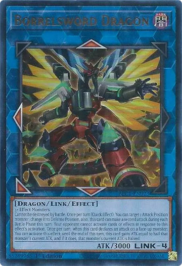 Dragón Borrelsword (Arte alternativo) [BLC1-EN023] Ultra raro 