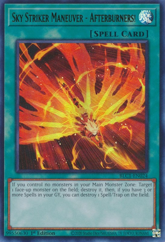 Maniobra de Sky Striker: ¡Poscombustión! [BLC1-EN024] Ultra raro 