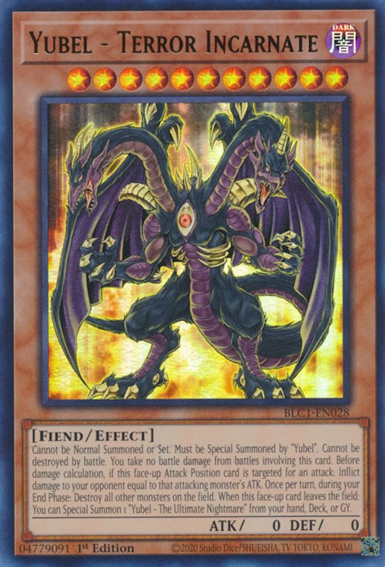 Yubel - Terror encarnado [BLC1-EN028] Ultra raro 