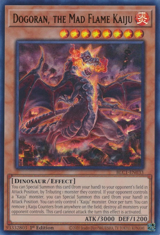 Dogoran, el Kaiju de la Llama Loca [BLC1-EN033] Ultra Raro 