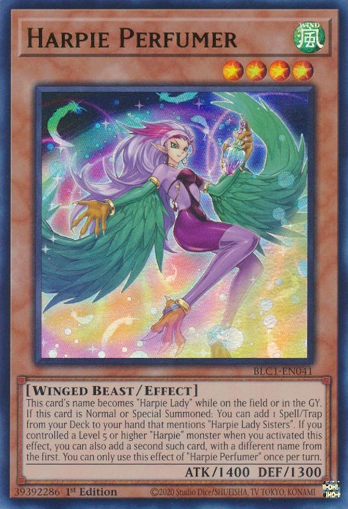 Perfumista Harpie [BLC1-EN041] Ultra raro 
