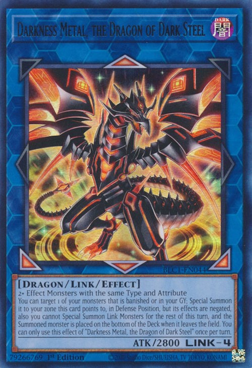 Darkness Metal, el Dragón de Acero Oscuro [BLC1-EN044] Ultra Raro 