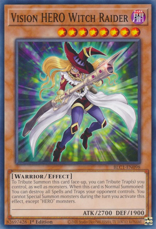 Visión HÉROE Bruja Raider [BLC1-EN098] Común 