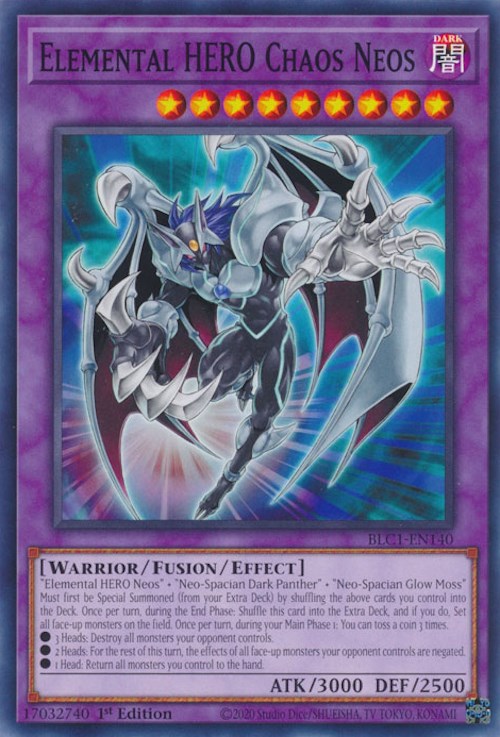 HÉROE Elemental Caos Neos [BLC1-EN140] Común 