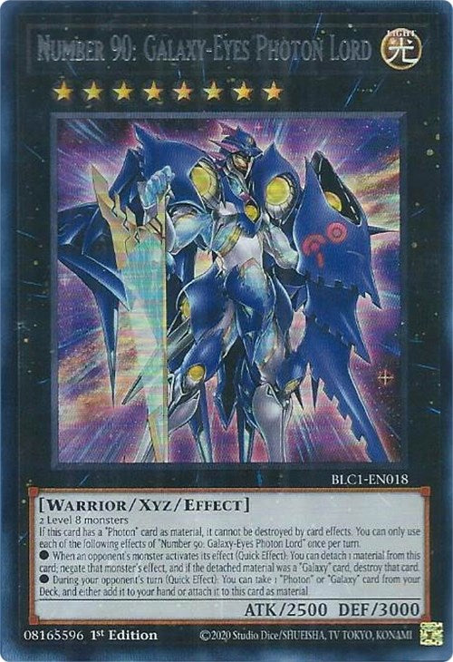Número 90: Señor fotónico de ojos galácticos (plata) [BLC1-EN018] Ultra raro 