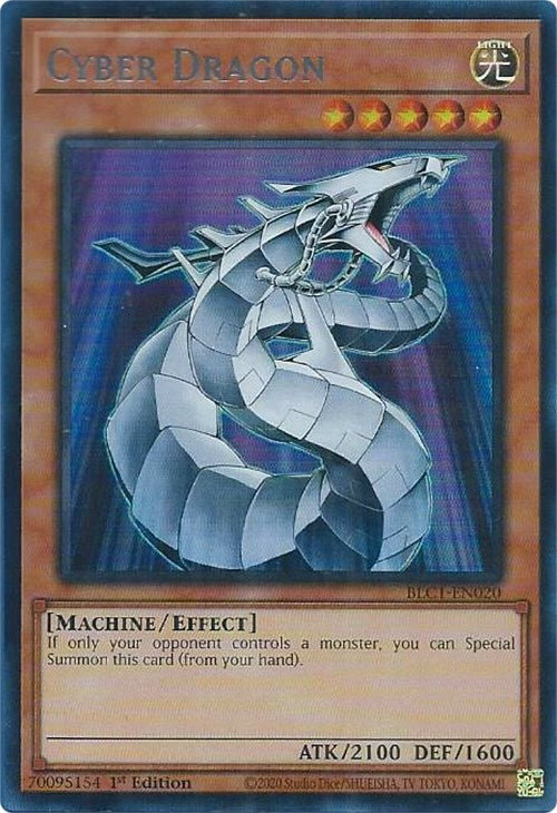 Ciberdragón (Plata) [BLC1-EN020] Ultra raro 