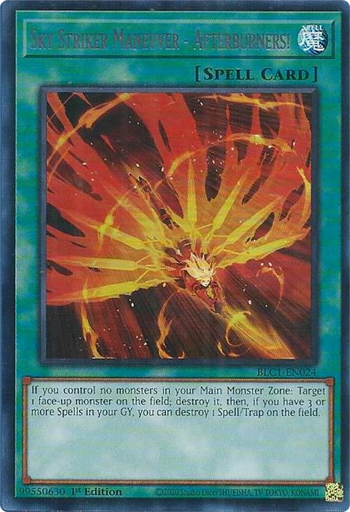 Maniobra de Sky Striker: ¡postcombustión! (plata) [BLC1-EN024] Ultra rara 