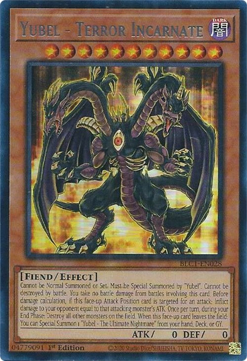 Yubel - Terror encarnado (plata) [BLC1-EN028] Ultra raro 