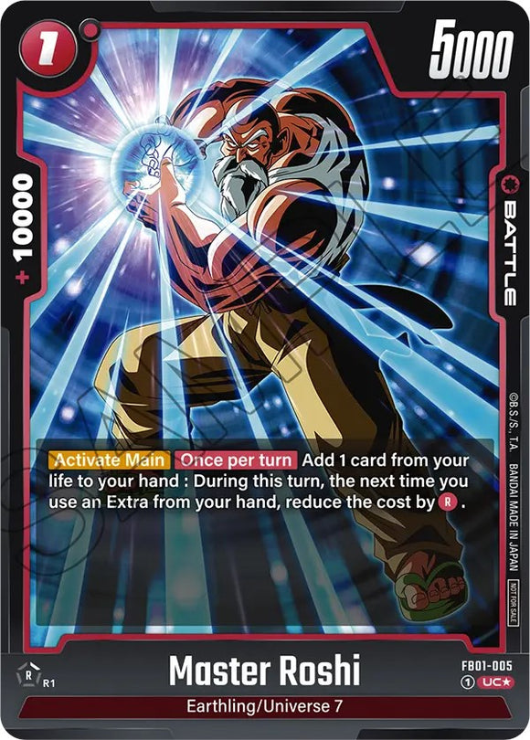 Maestro Roshi (Paquete de torneo 01) [Tarjetas de torneo mundial de Fusion] 