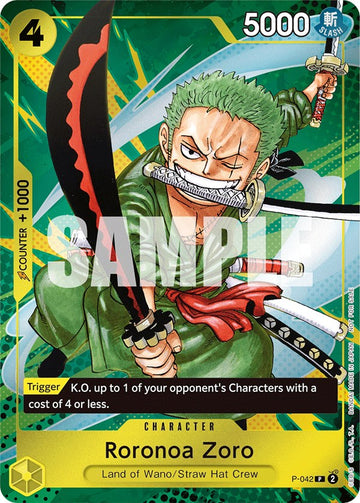 Roronoa Zoro (Paquete de evento vol. 3) [Tarjetas promocionales de One Piece] 