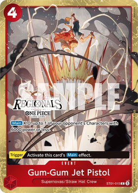 Pistola de chorro Gum-Gum (regional offline 2024) [Participante] [Tarjetas de promoción de One Piece] 