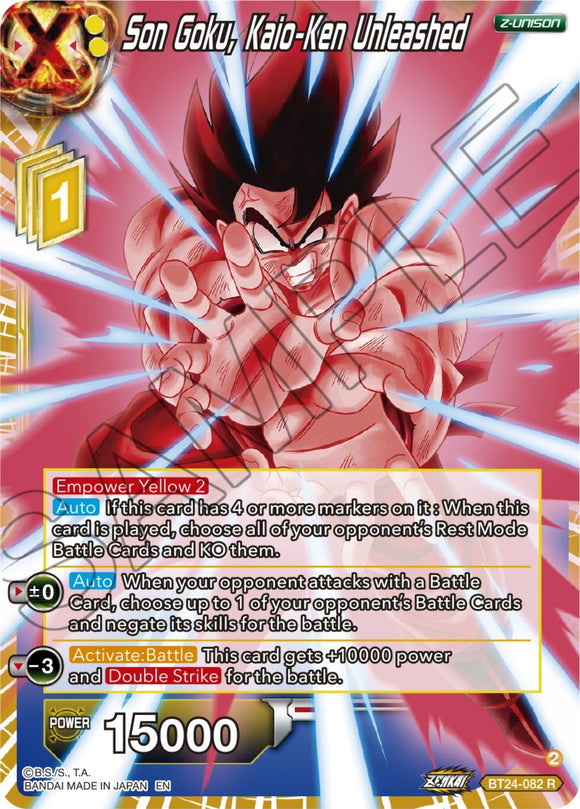 Son Goku, Kaio-Ken desatado (BT24-082) [Beyond Generations] 