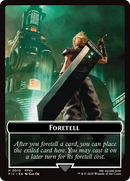 Foretell // Treasure Double-Sided Token [FINAL FANTASY Commander Tokens]-1