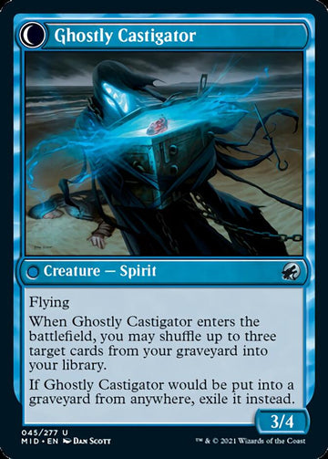 Covetous Castaway // Ghostly Castigator [Innistrad: Midnight Hunt] - 0