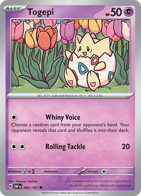 Togepi (083/197) [Escarlata y Violeta: Llamas de obsidiana] 