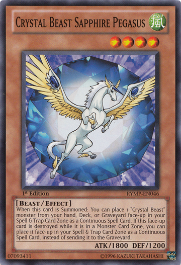 Bestia de cristal Zafiro Pegaso [RYMP-EN046] Común 