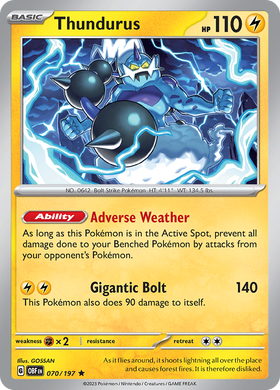 Thundurus (070/197) [Escarlata y Violeta: Llamas de obsidiana] 