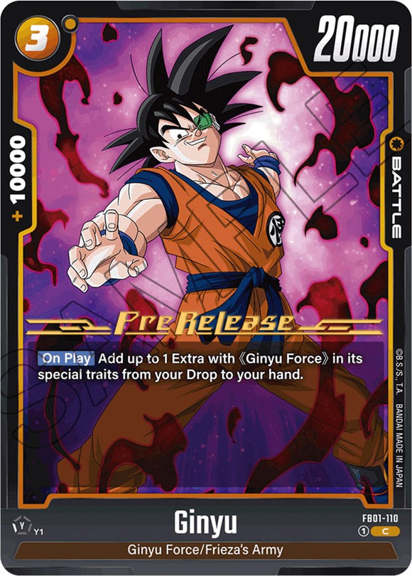Ginyu (FB01-110) [Tarjetas de prelanzamiento de Pulso Despertado] 