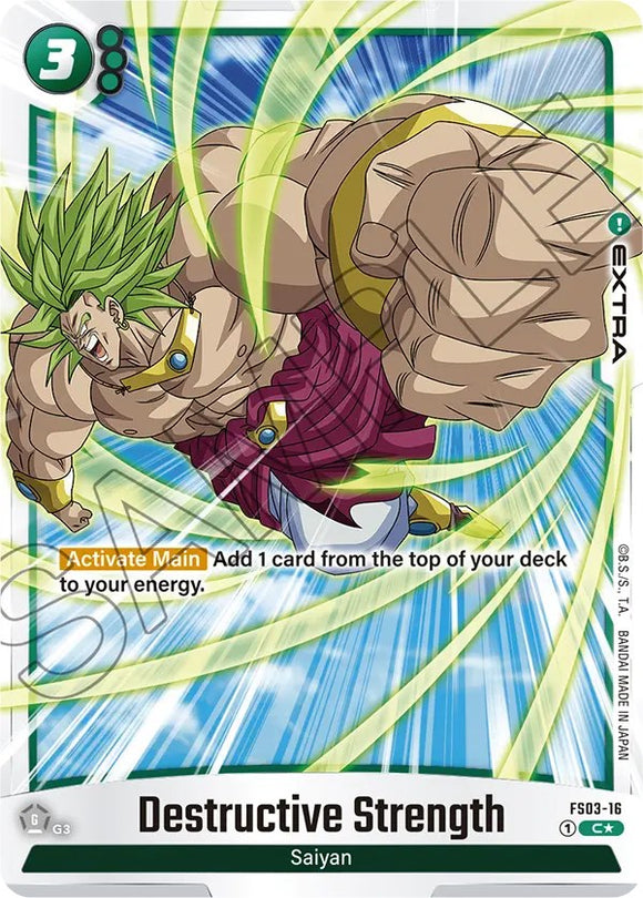 Fuerza destructiva (paquete adicional con arte alternativo) [Mazo inicial: Broly] 