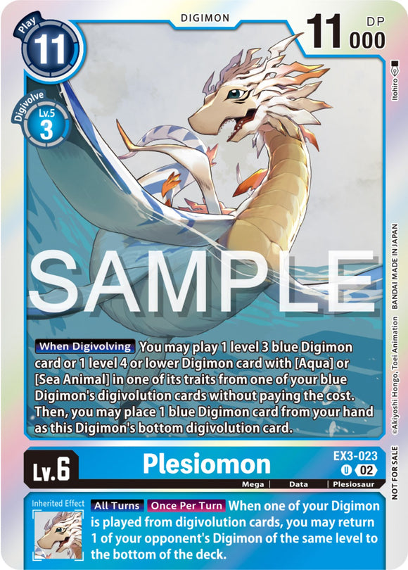 Plesiomon [EX3-023] (Paquete de evento 6) [Promociones de Rugido Dracónico] 