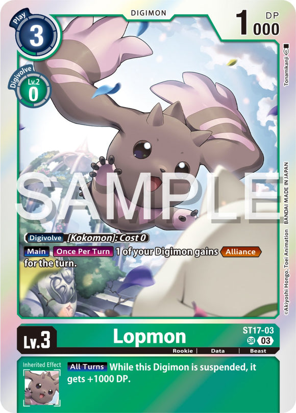 Lopmon [ST17-03] [Mazo de inicio: mazo avanzado Double Typhoon] 